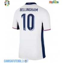 Camisa de time de futebol Inglaterra Jude Bellingham #10 Replicas 1º Equipamento Europeu 2024 Manga Curta
